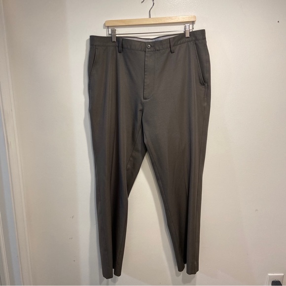 FootJoy Gray Flat Front Chino Stretch Performance Golf Pants Men 38x31 (Tag 34) - Picture 2 of 8